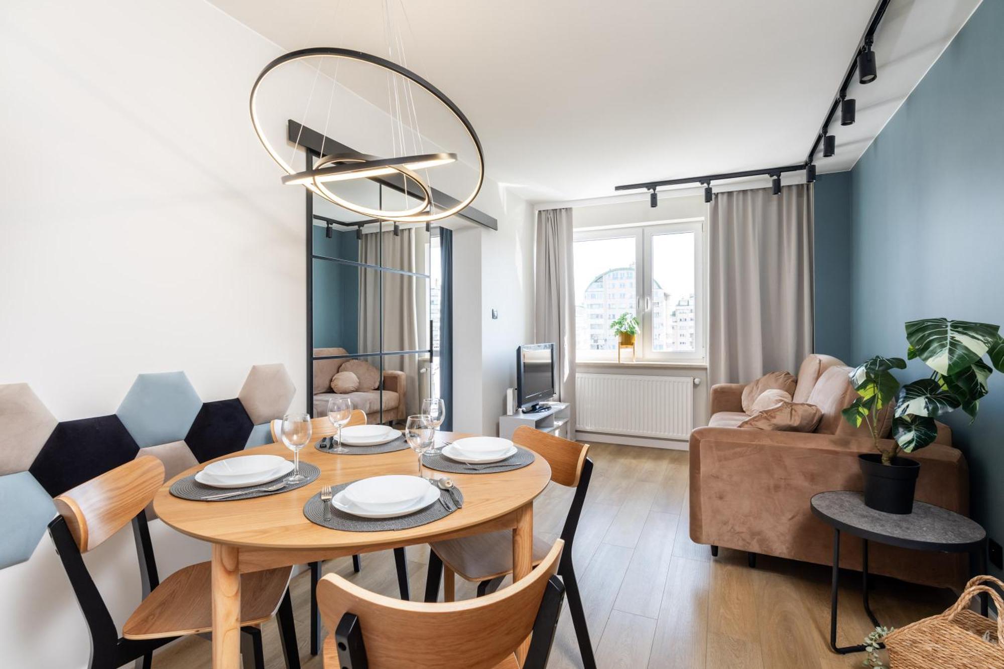 ורשה Blue Matcha Premium Apartment Okopowa מראה חיצוני תמונה